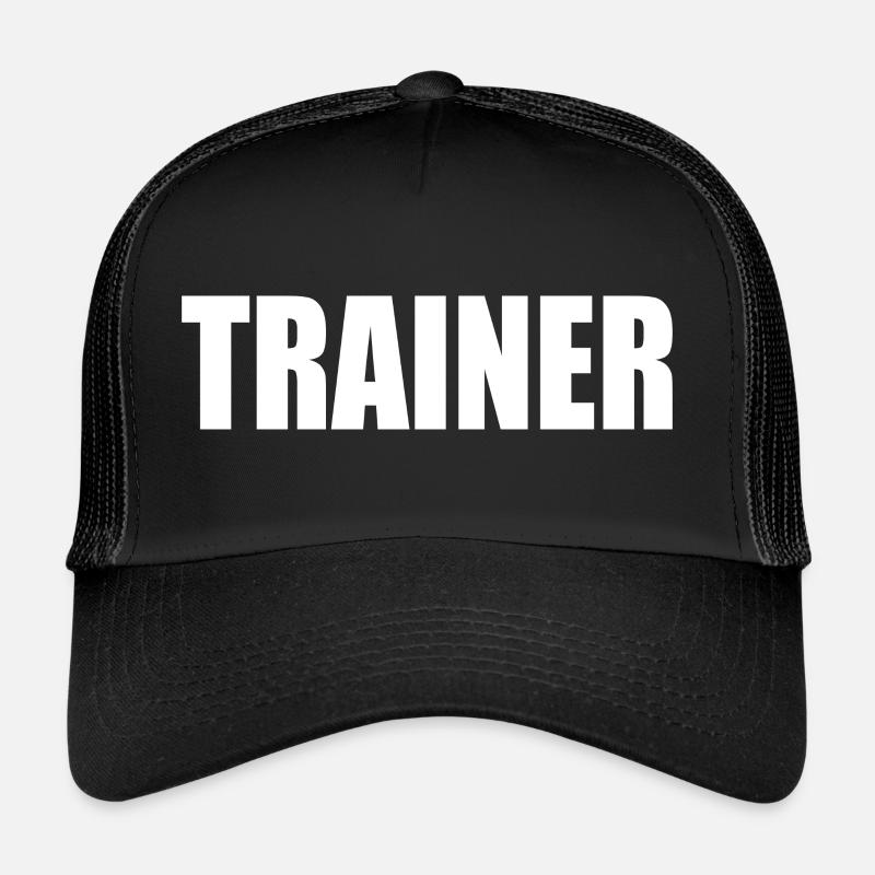 Trainer - Trucker Cap - Schwarz/Schwarz