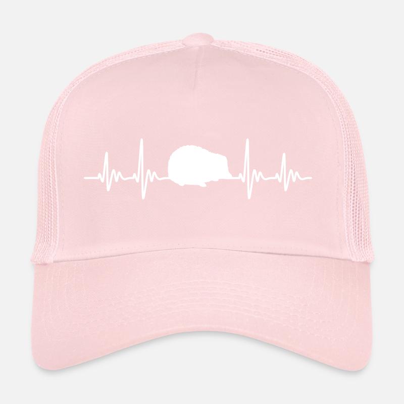 Hedgehog pulse wildlife conservation gift Trucker Cap