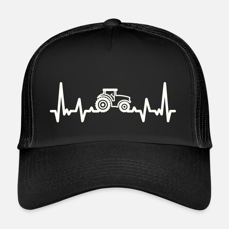tractor - Trucker Cap - black/black