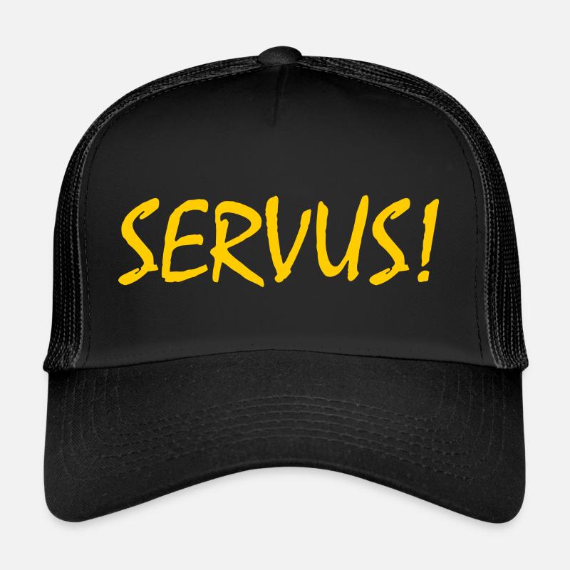 Servus - Trucker Cap - Schwarz/Schwarz