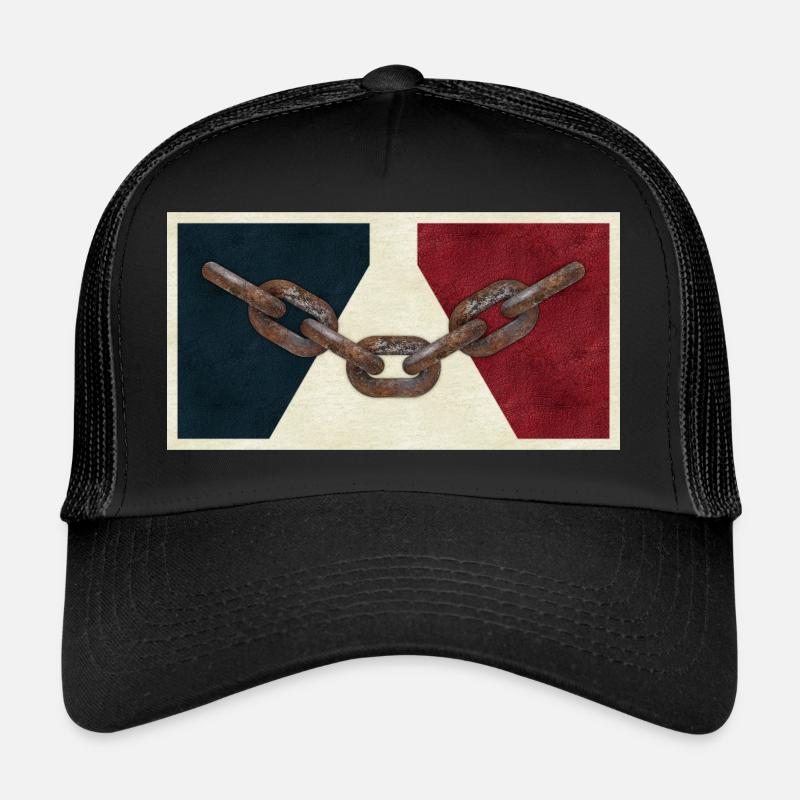 Schwarze Grafschaft-Flagge Trucker Cap