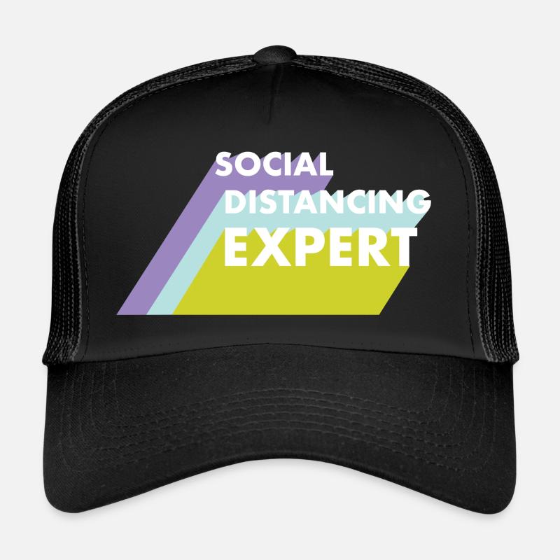 Expert en distanciation sociale Casquette trucker 