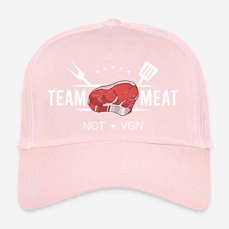 Team Meat Grillen Griller Fleischesser Steak Trucker Cap