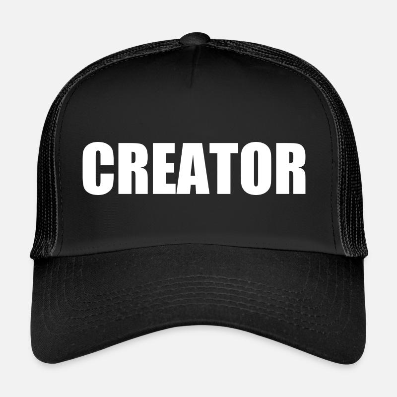 Creator - Trucker-caps - svart/svart