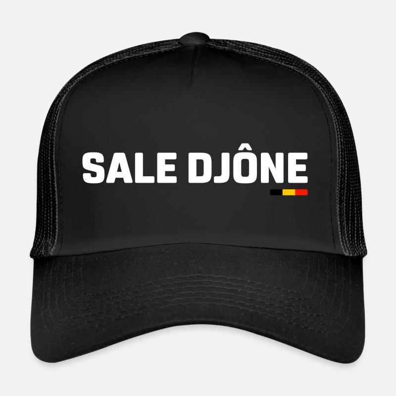 Sale djône ! Expression en wallon Casquette trucker 