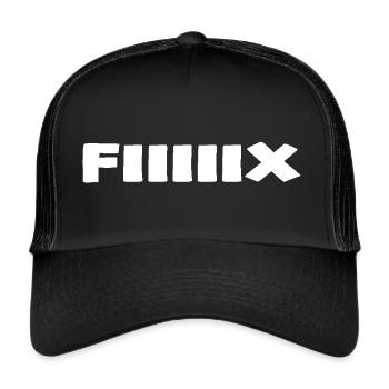 Jugendwort fix teen - Trucker Cap - Schwarz/Schwarz - Vorne