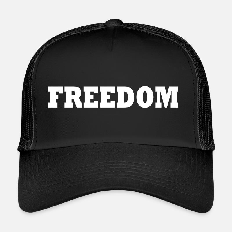 Freiheit - Trucker Cap - Schwarz/Schwarz