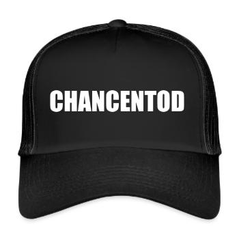 Lustige Fußball Kreisliga Sprüche - Trucker Cap - Schwarz/Schwarz - Vorne