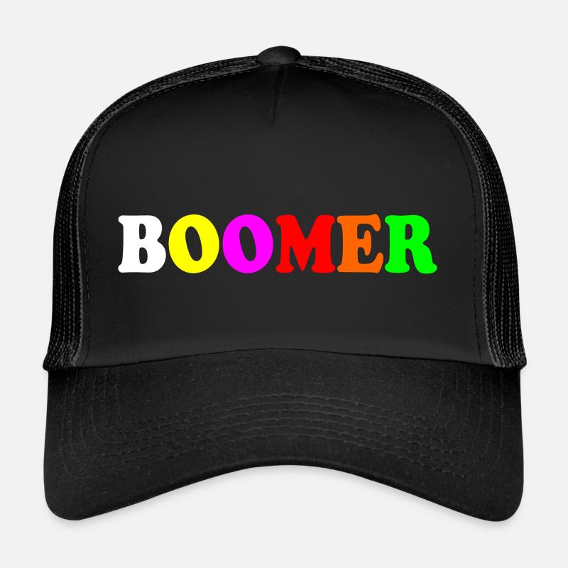 Boomer - Trucker Cap - Schwarz/Schwarz