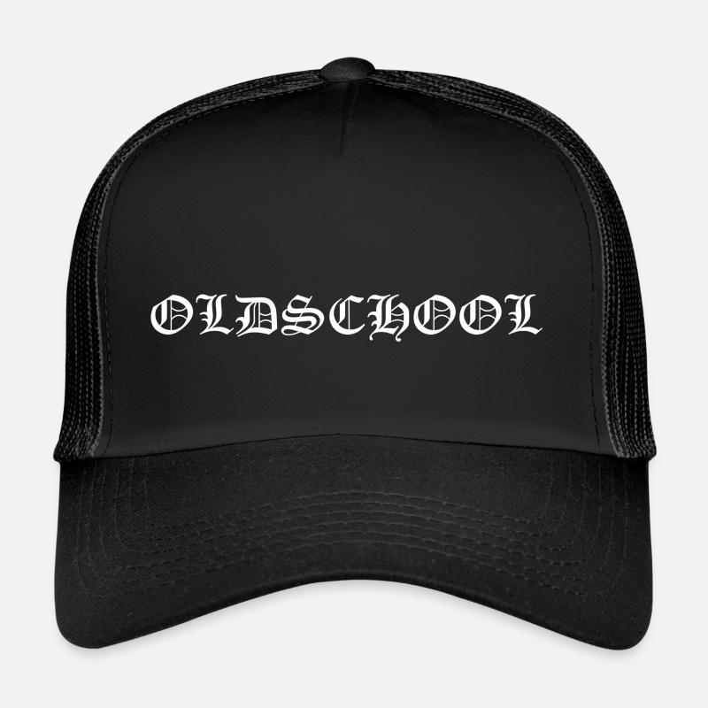 Oldschool - Trucker Cap - Schwarz/Schwarz