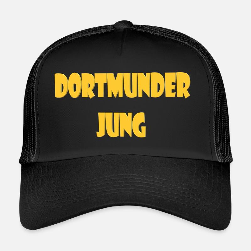 Dortmunder Jung - Trucker Cap - Schwarz/Schwarz