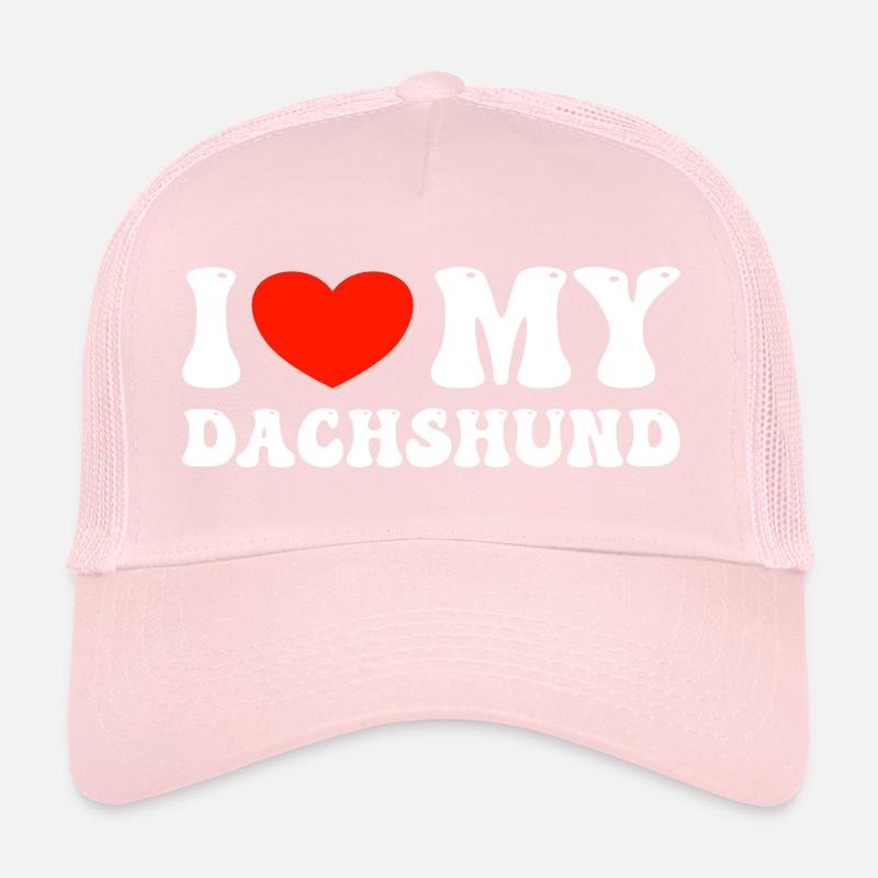 J’aime mon teckel Casquette trucker 