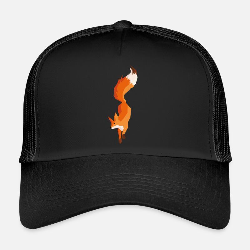 Fuchs Polygon - Trucker Cap - Schwarz/Schwarz