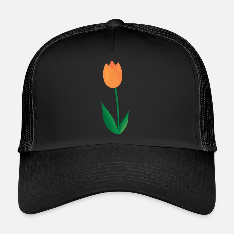 Tulpe - Trucker Cap - Schwarz/Schwarz