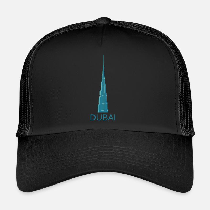 Dubai - Trucker Cap - Schwarz/Schwarz