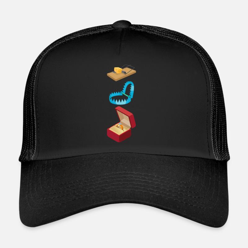 piège moderne - Casquette trucker  - noir/noir
