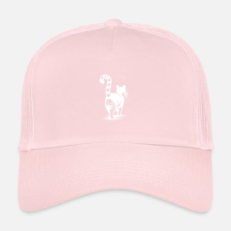 Hübsche Katzen-Silhouette Schlicht und elegant Trucker Cap