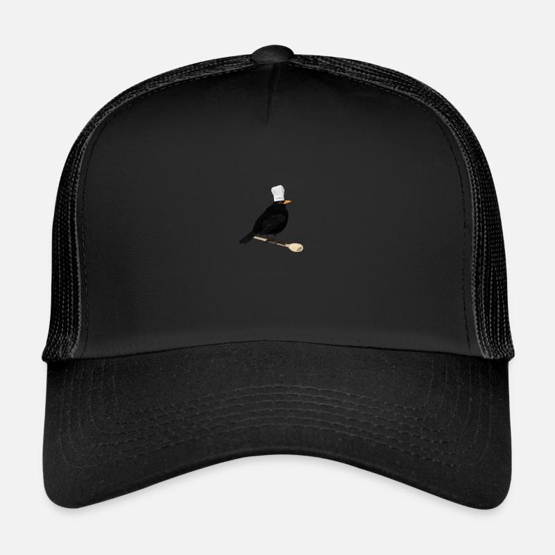 Blackbird Chef Chef Cuisine Bird Watcher Casquette trucker 