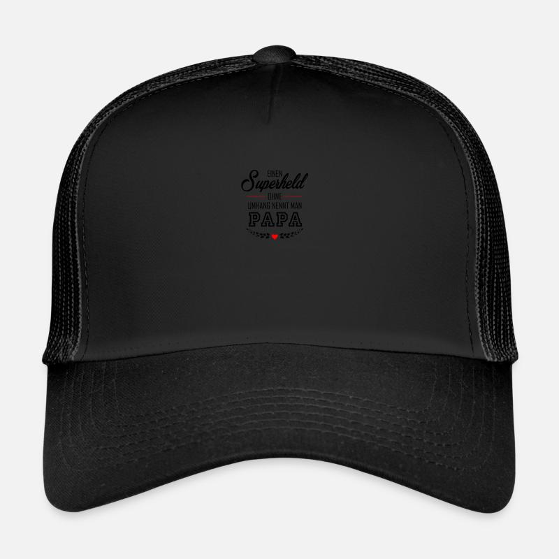 superhero dad - Trucker Cap - black/black