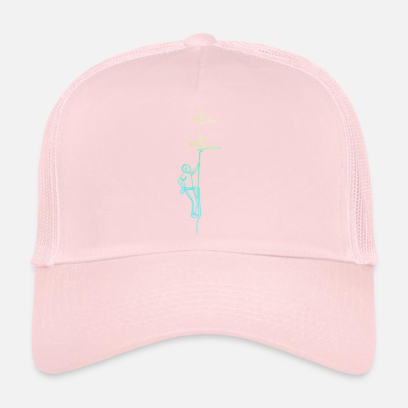 Escalade électrocardiogramme vert / bleu Casquette trucker 