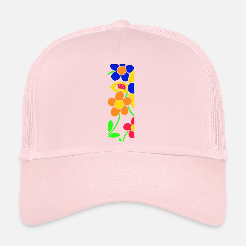 Ladybug with flowers Trucker Cap