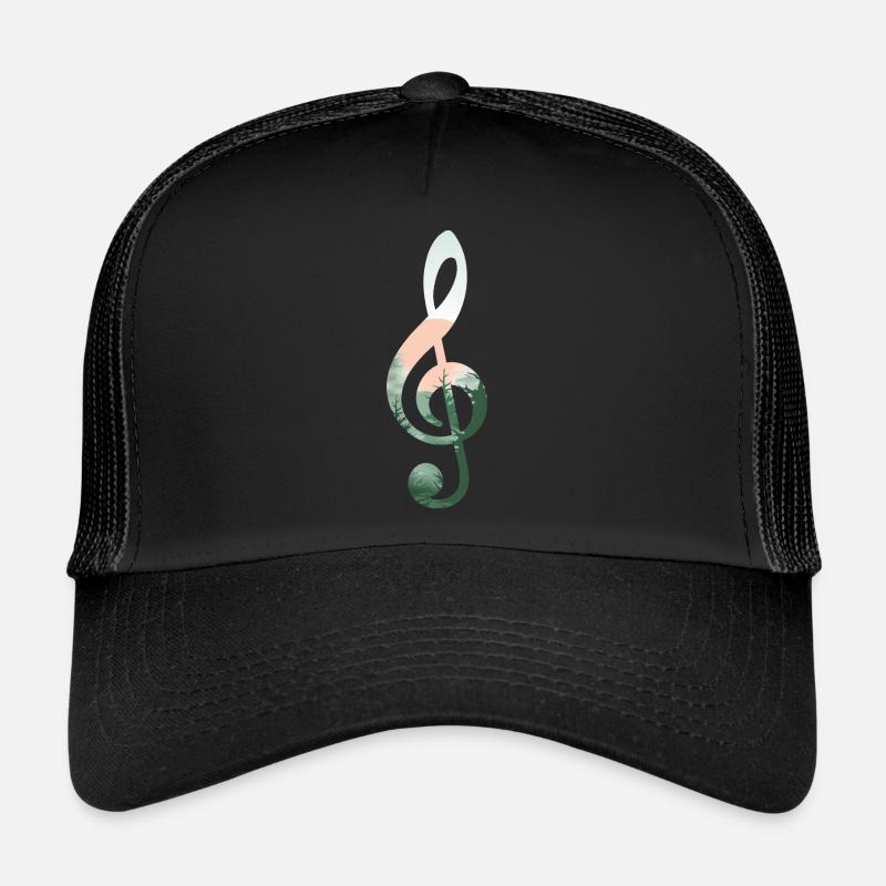 Treble Clef Landscape Trucker Cap