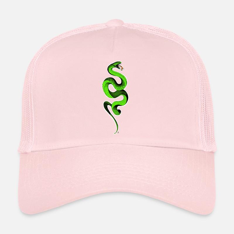 Serpent vert Casquette trucker 