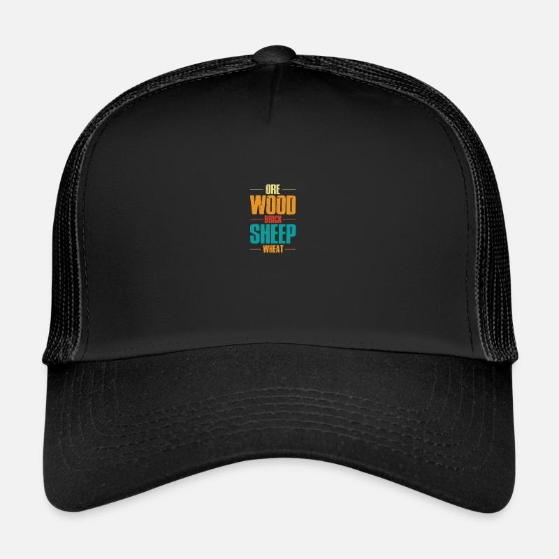Board Game Board Game Board Game Settler Sheep - Trucker Cap - black/black
