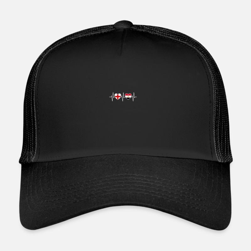 Angleterre et Égypte Drapeau égyptien Drapeaux Casquette trucker 