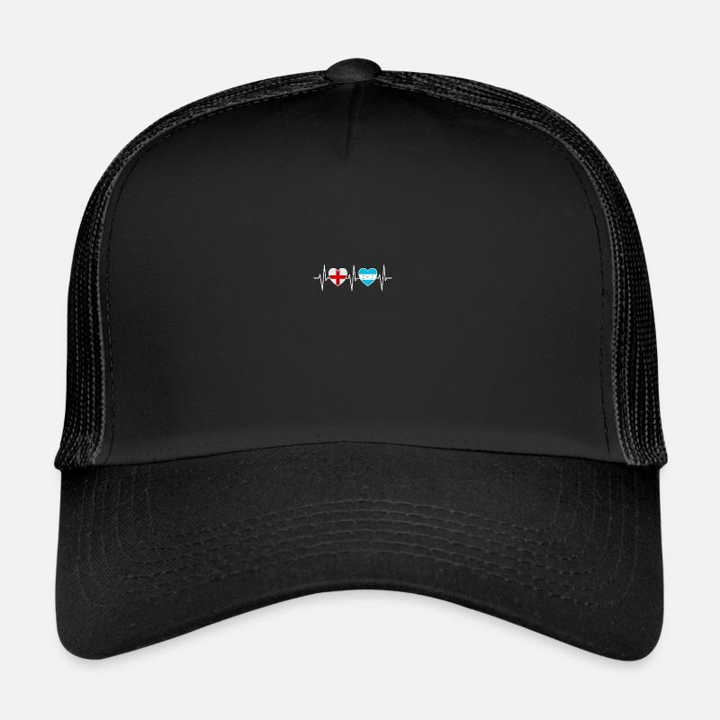 Drapeaux du drapeau hondurien de l’Angleterre et du Honduras Casquette trucker 