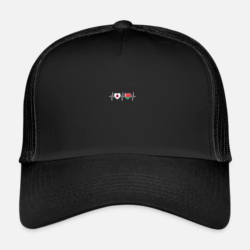 Japan and Belarus Belarus Belarusian flag Trucker Cap