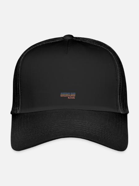 QUEENSLAND - Australie - Casquette trucker  - noir/noir - Devant