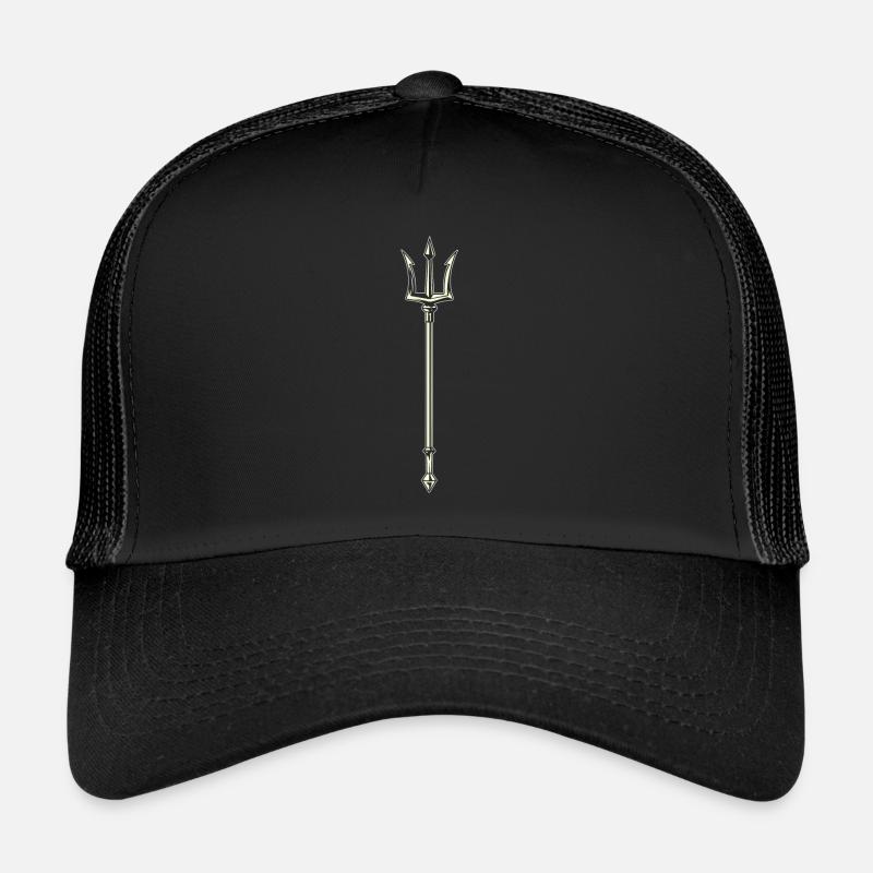 Dreizack Trident - Trucker Cap - Schwarz/Schwarz