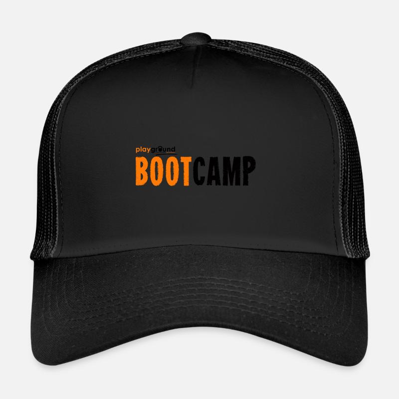 Playground Bootcamp - Trucker Cap - Schwarz/Schwarz