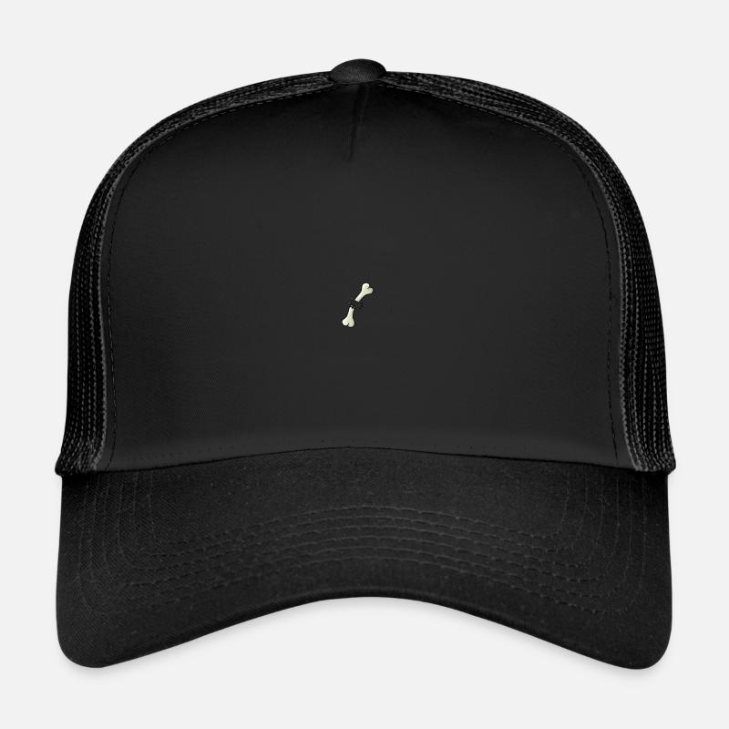Gebrochener Knochen - Trucker Cap - Schwarz/Schwarz