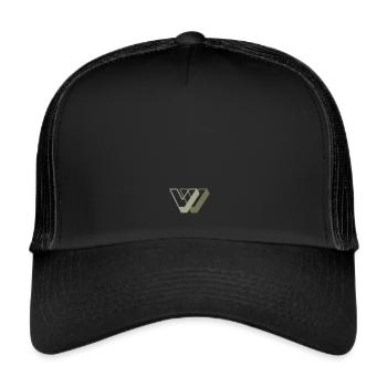 Winner Label. Fishing Edition - Trucker Cap - Schwarz/Schwarz - Vorne