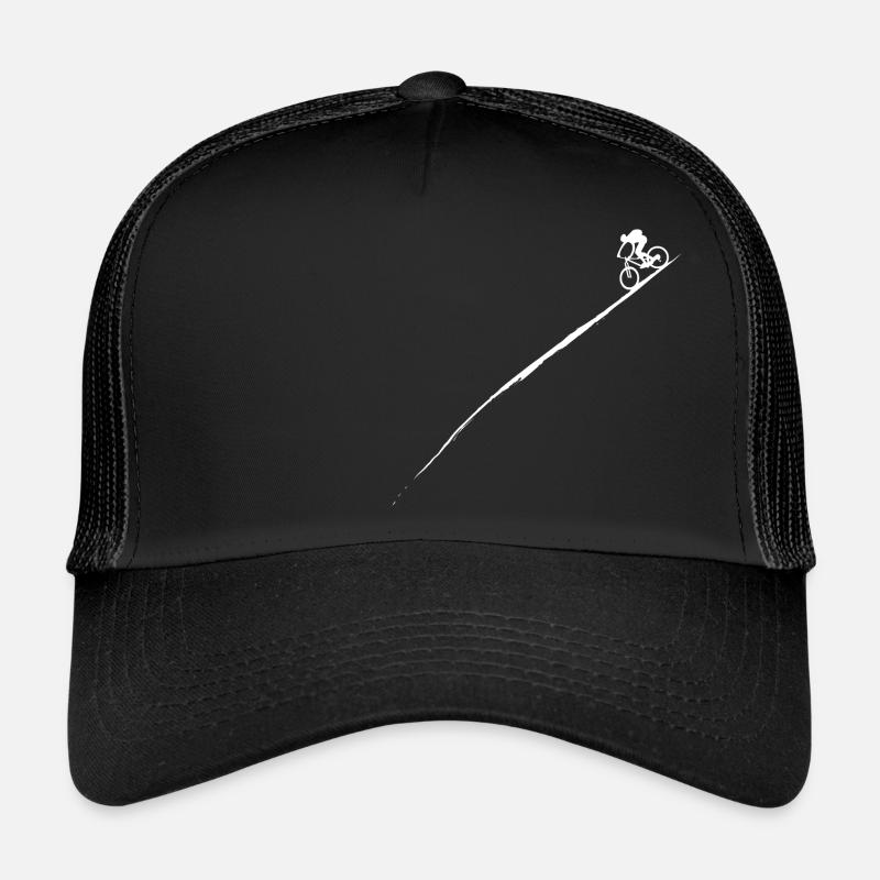 VTT en descente - Casquette trucker  - noir/noir