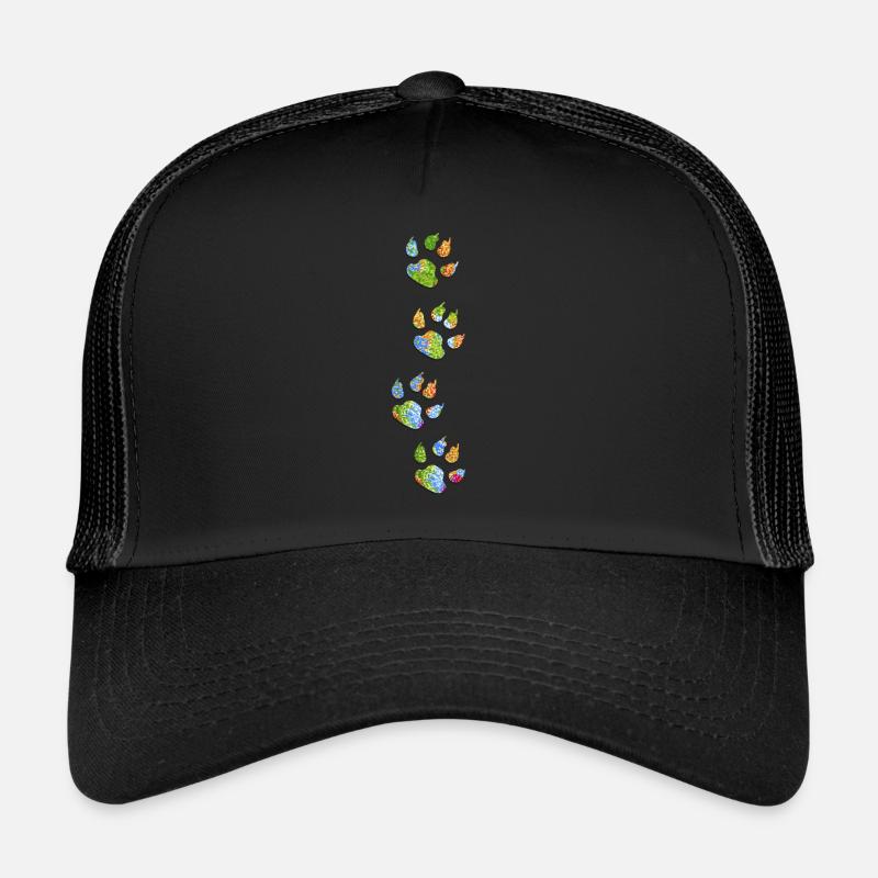Blumenpfoten - Trucker Cap - Schwarz/Schwarz