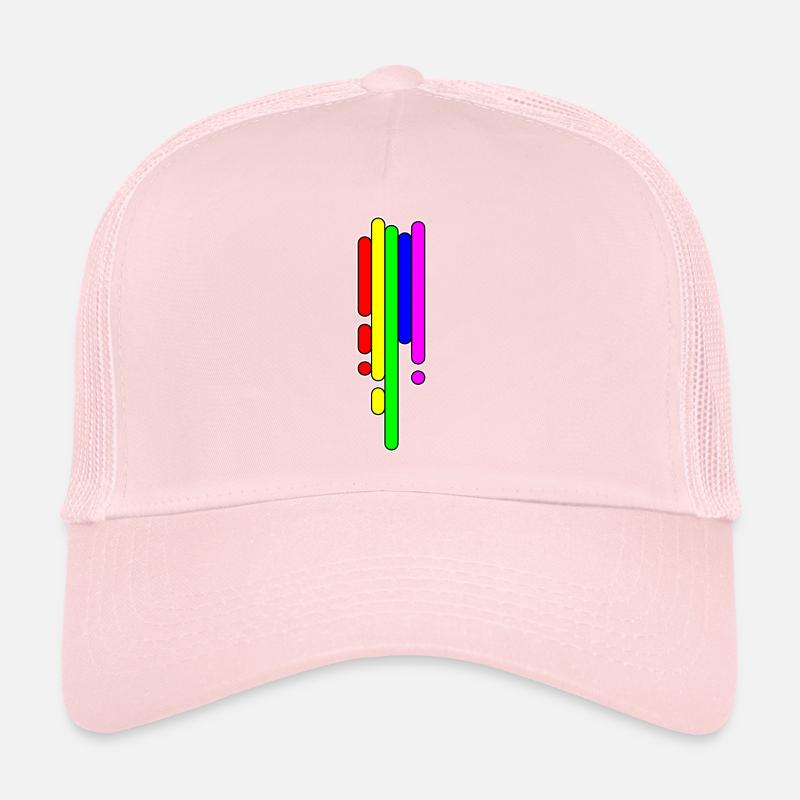 Rainbow vomit Rainbow vomit poke madic Casquette trucker 