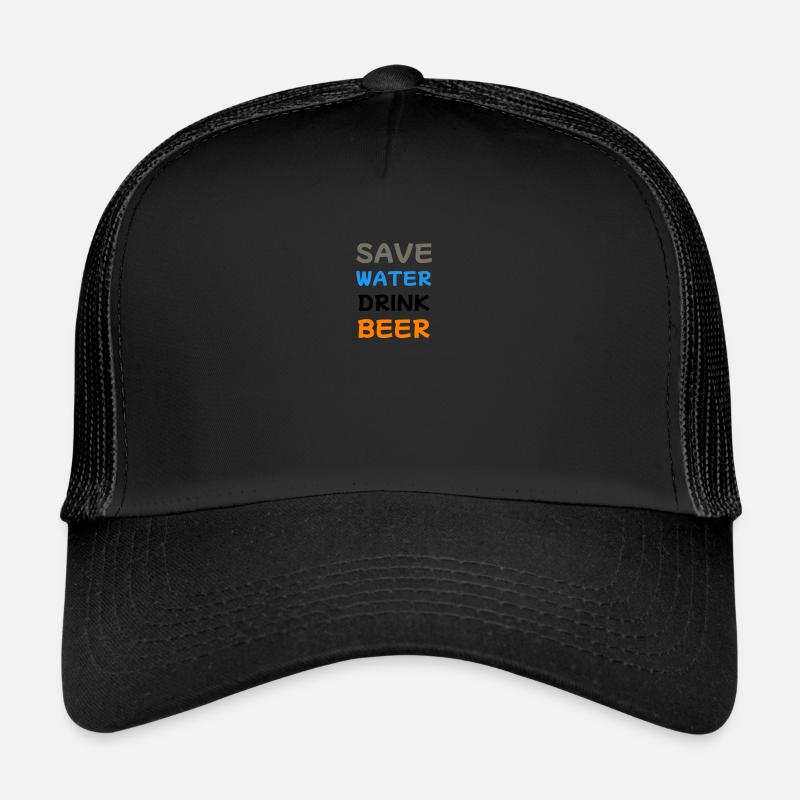 Bier Bier - Trucker Cap - Schwarz/Schwarz