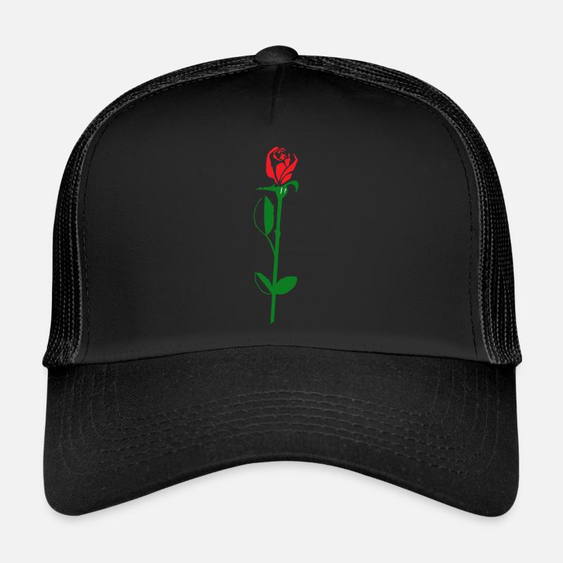 rose flower Trucker Cap