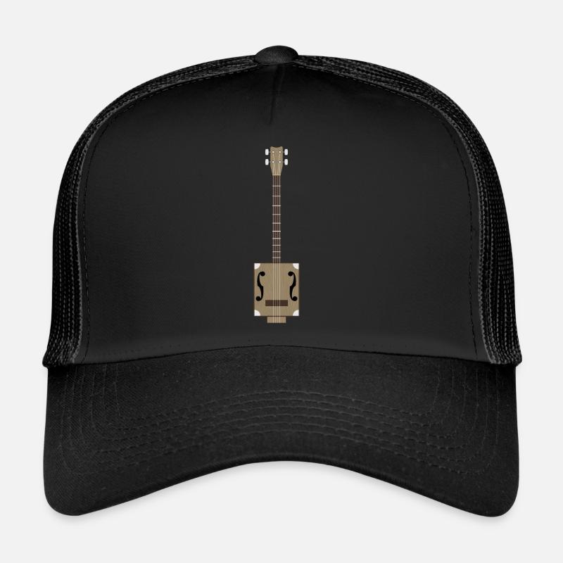 Guitare Cigar Box Casquette trucker 