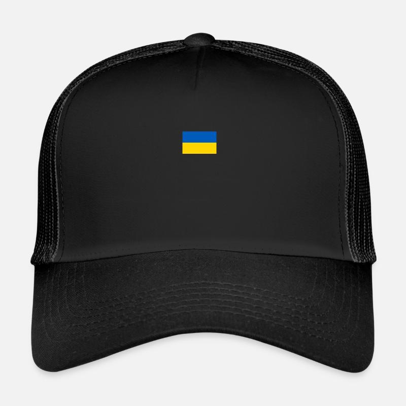 Ukraine Flag - Trucker Cap - black/black