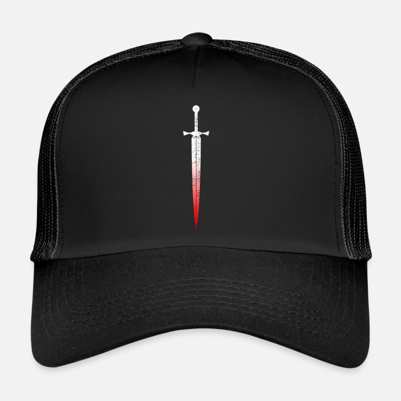 Keltisches Schwert - Trucker Cap - Schwarz/Schwarz