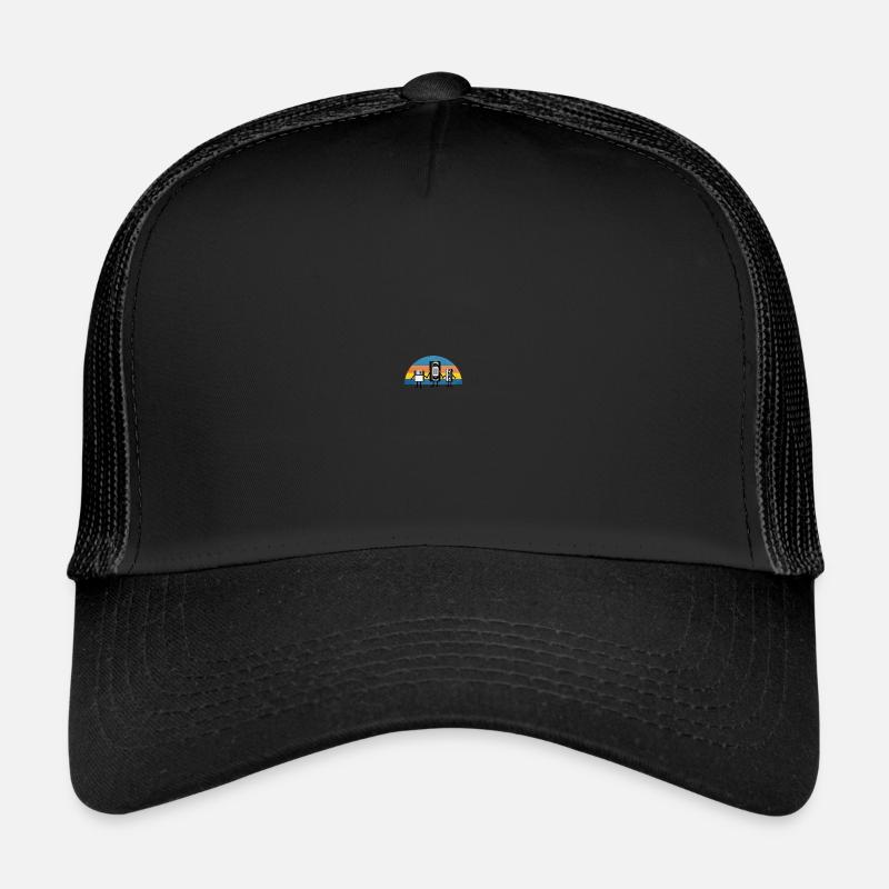 Retro floppy video cassette audio cassette photo Trucker Cap
