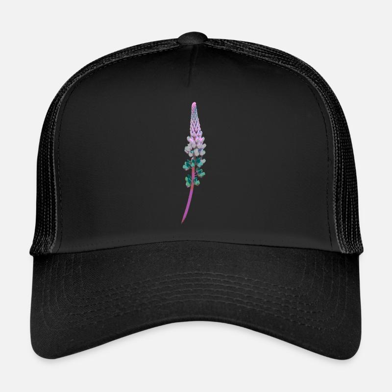 Lupine - Decorative Flower Trucker Cap