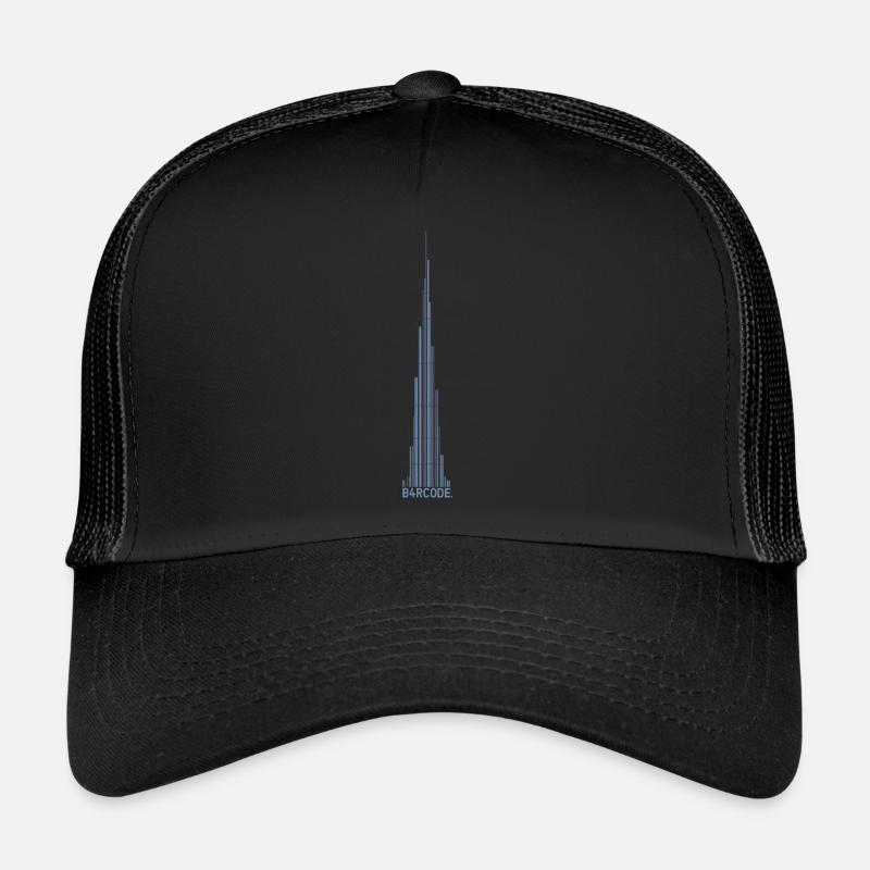 B4RCODE. Dubai - Trucker Cap - Schwarz/Schwarz
