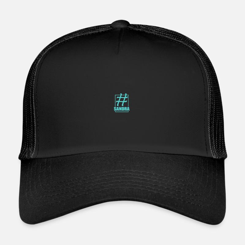 Social Media Hashtag SANDRA Sandra Trucker Cap