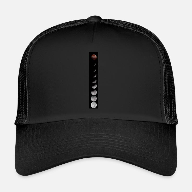 Mondfisternis Japanisch - Trucker Cap - Schwarz/Schwarz