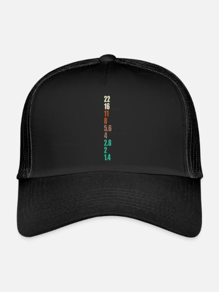 Photography Aperture Camera - Trucker Cap - Schwarz/Schwarz